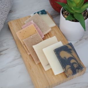Handmade Soap Sampler, Assortment of 8 soap pieces, approximately 1oz each